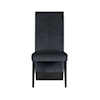 Global Furniture D12DT Black Velvet Dining Chair