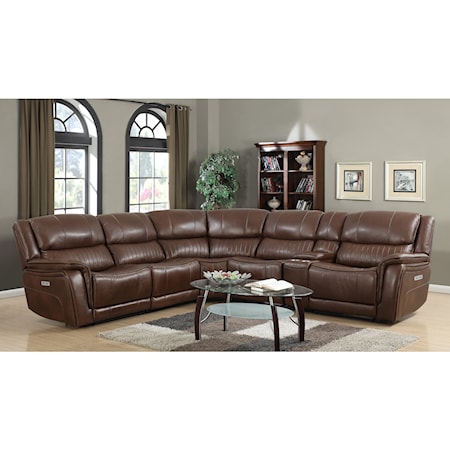 6 PC Power Recliner Sectional