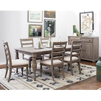 7-Pc Dining Group Including Table and 6 Side Chairs