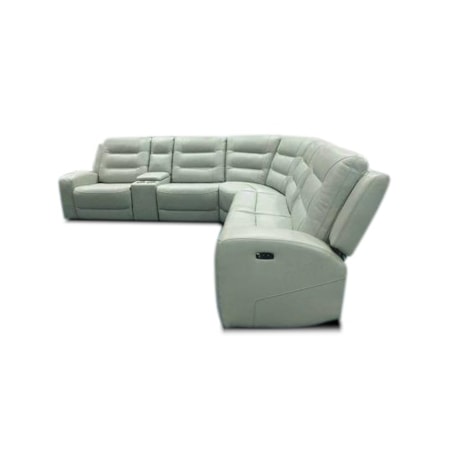 6-PC Sectional with Power Headrests