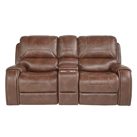 Double Reclining Glider Loveseat