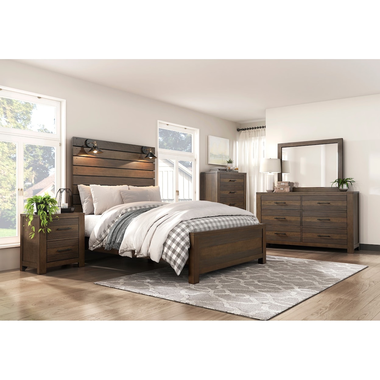 Homelegance Dakota Queen Panel Bed