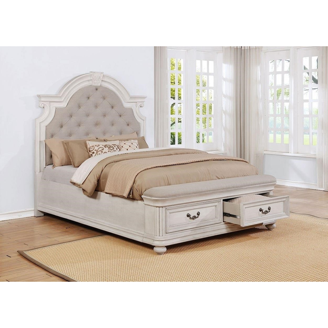 Avalon West Chester King Upholstery Storage Bed