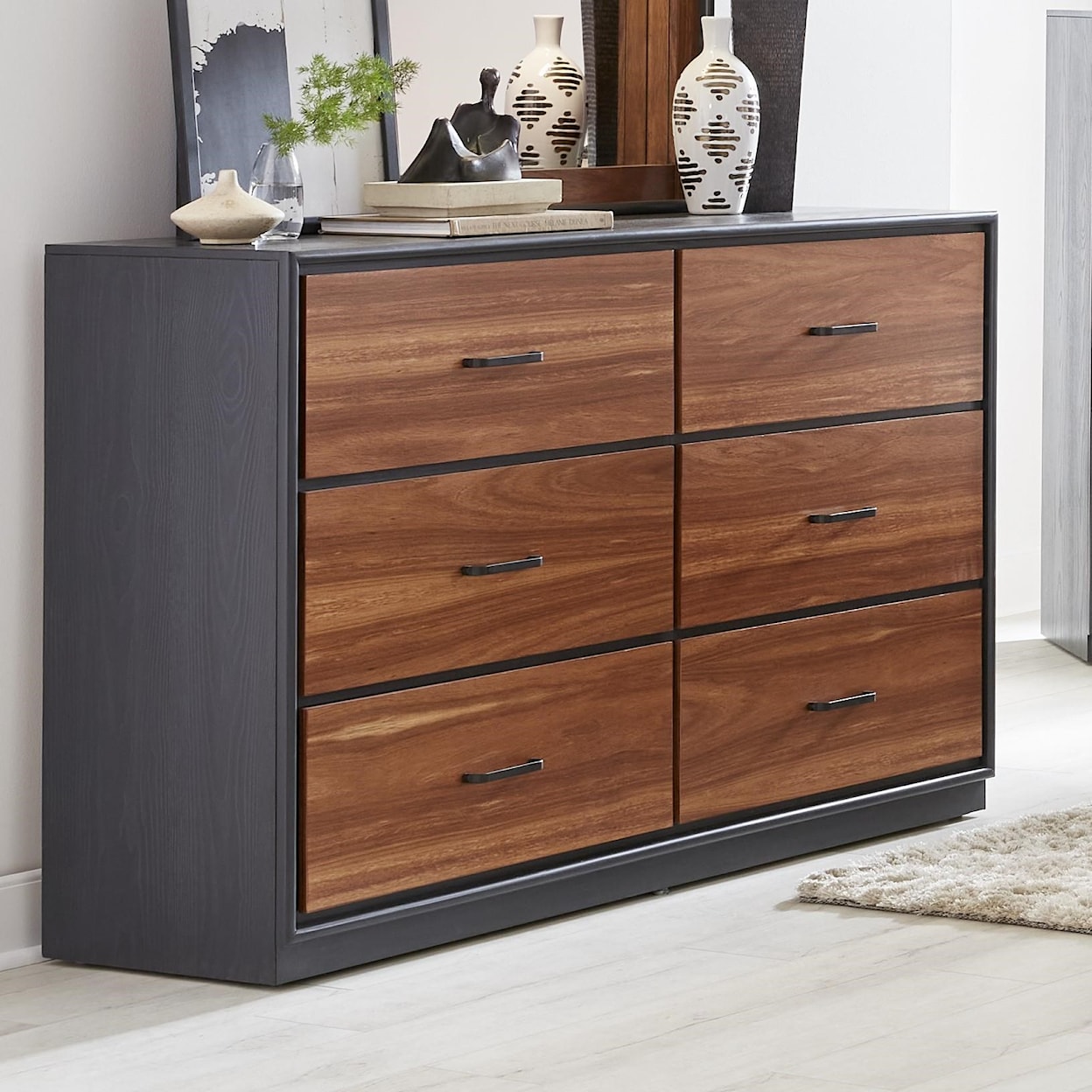 Lifestyle Madison Dresser and Mirror with LED Lights