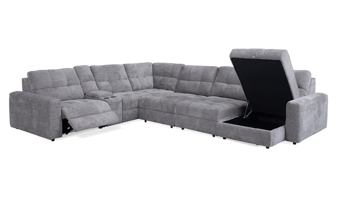 7-Pc Sectional with Sliding Pullouts