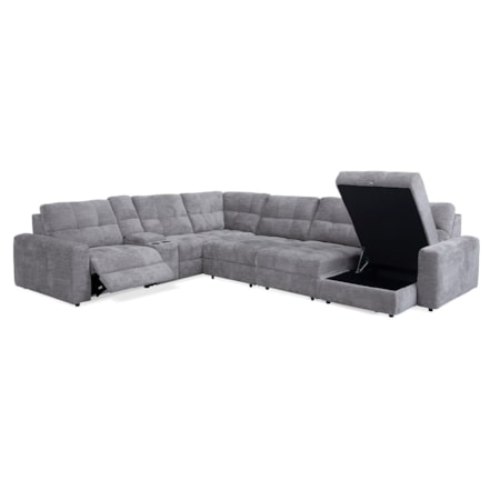 7-Pc Sectional with Sliding Pullouts