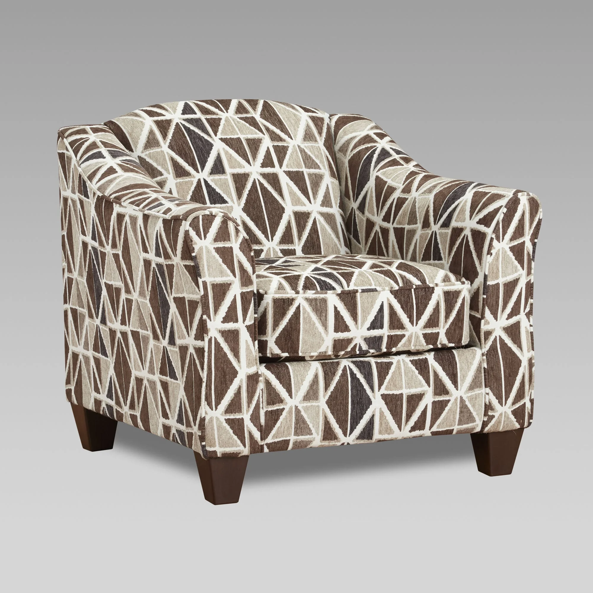 Affordable Furniture 5000 9011 Accent Chair with Geometric Pattern