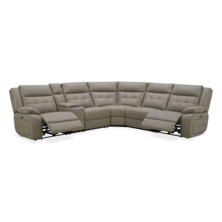 6-PC Power Sectional w/ Adj Headrest