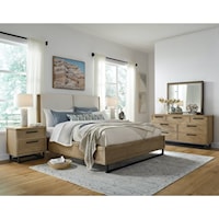 7-PC Queen Bedroom Group with Dresser, Mirror, Chest, Nightstand and Complete 3-PC Queen Bed