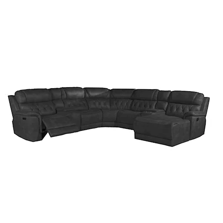 7-PC Power Reclining Sectional with 2 Consoles