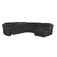 7-PC Power Reclining Sectional with 2 Consoles