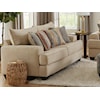 Albany Sandstone Loveseat with Accent Pillows