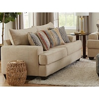 Loveseat with Accent Pillows