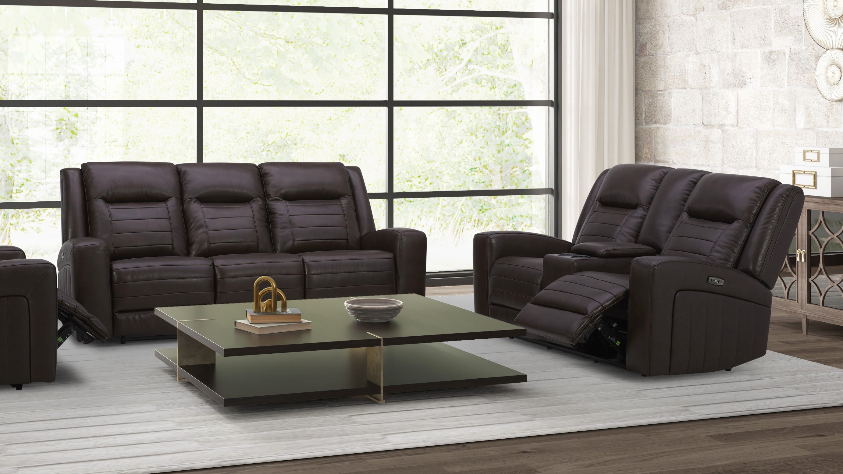 Kuka Home KMT6222 KMT6222L22AHE Power Reclining Loveseat with
