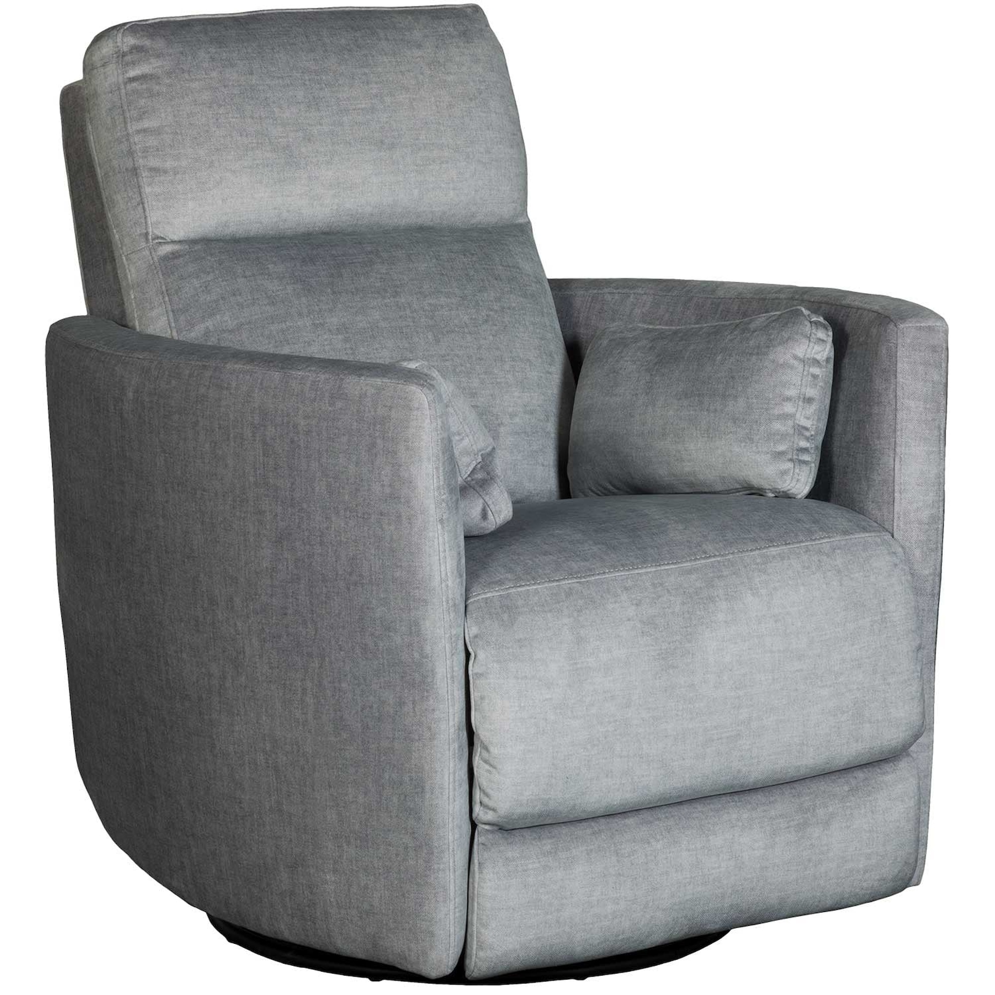 Cheers Capri 70227L11S154014 Swivel Barrel Recliner with Pillows
