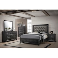 7-PC Bedroom Group Including Dresser, Mirror, Chest, Nightstand and 3-PC Queen Bed