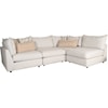Fusion Furniture 7004 DURANGO PEWTER Armless Sectional Chair