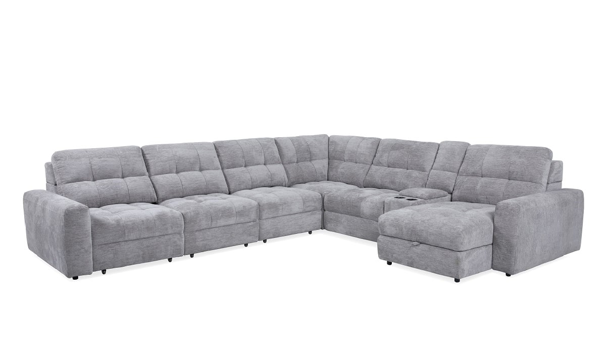 7-Pc Sectional with Sliding Pullouts