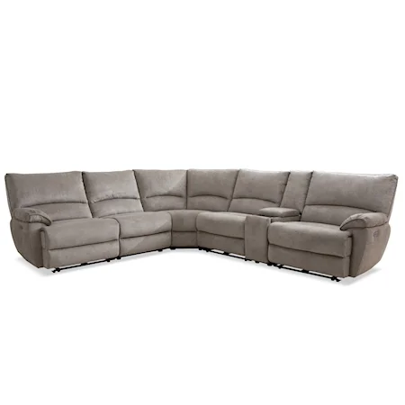 6-PC Power Reclining Sectional with Wireless Charging