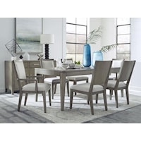 7-PC Dining Group with Table, 2 Arm Chairs and 4 Side Chairs