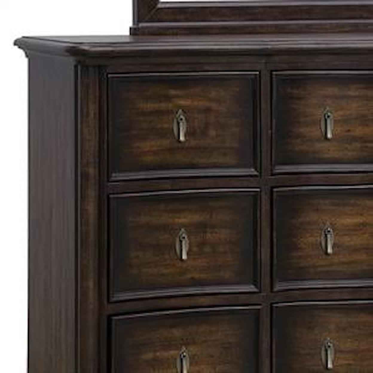 Pulaski Furniture Cooper Falls Queen Bed, Dresser, Mirror, Chest & 2 NS