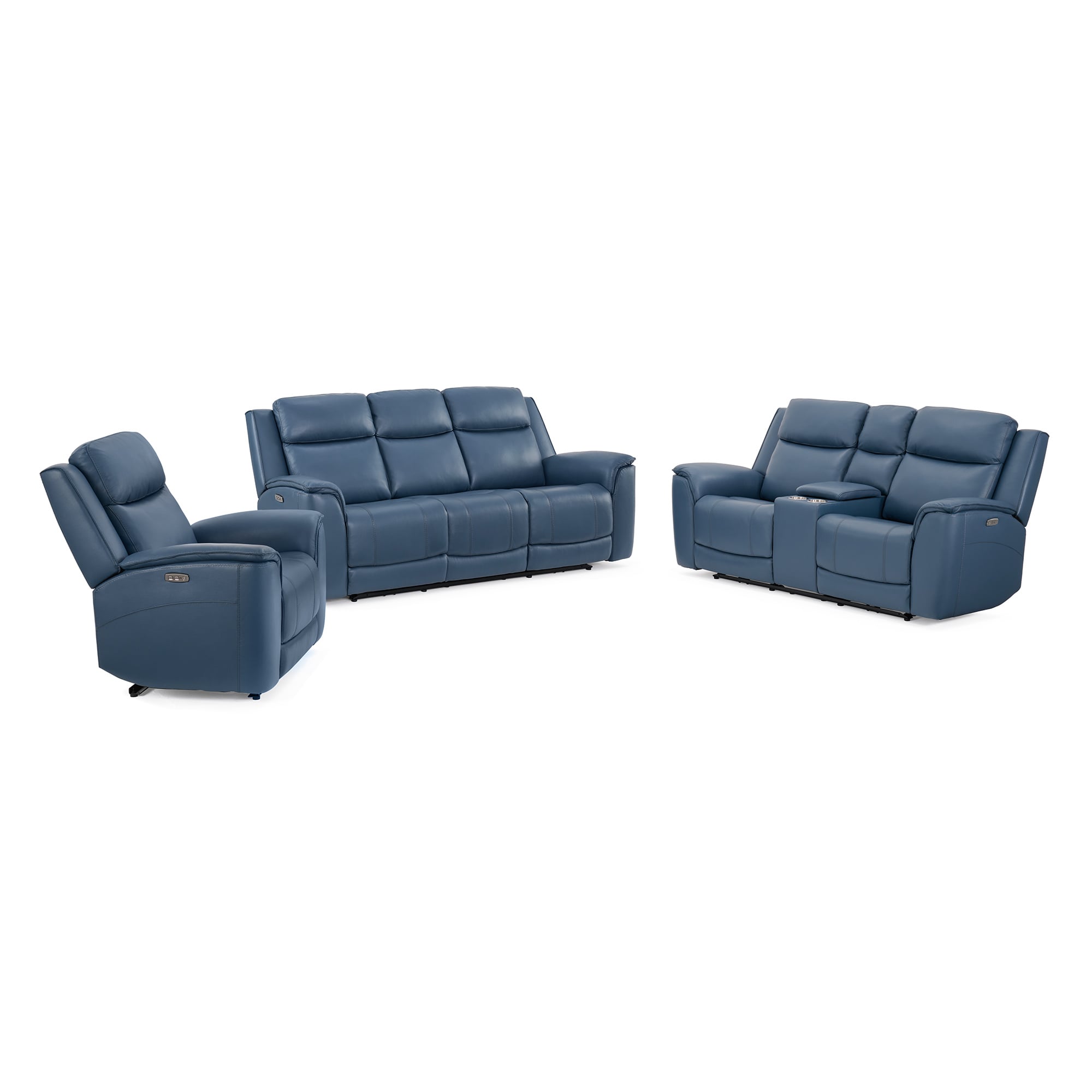Kuka Home KMJ6305 KMJ630532AHE P2 Leather Reclining Sofa