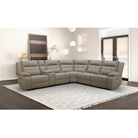 6-PC Power Reclining Sectional with Adjustable Headrest