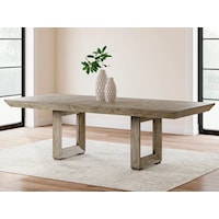 Extendable Dining Table with Picture Frame Legs