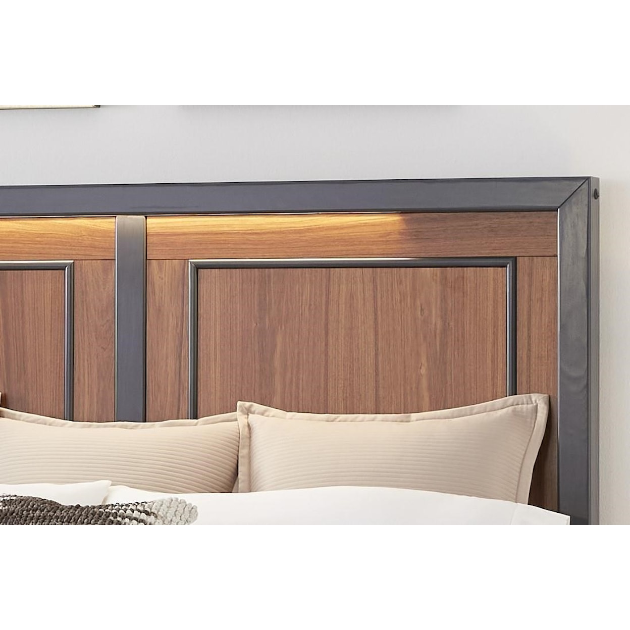 Lifestyle Madison Queen Panel Bed with LED Lights