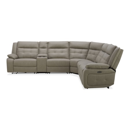 6-PC Power Sectional w/ Adj Headrest