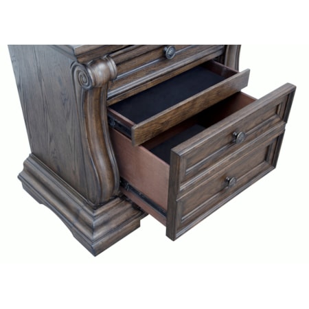Nightstand w/USB, LED &amp; Wi-Fi