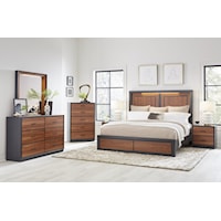 Dresser, Mirror, Chest, Nightstand and King Bed