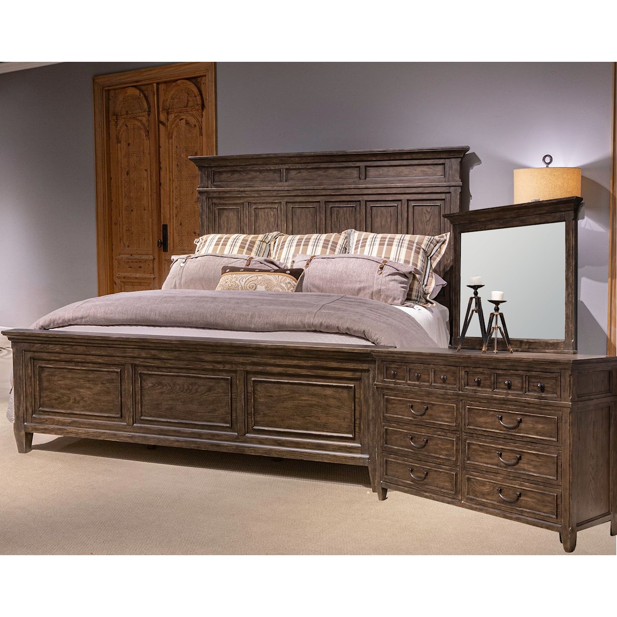 Liberty Furniture 297-BR Queen Bed, Dresser and Mirror