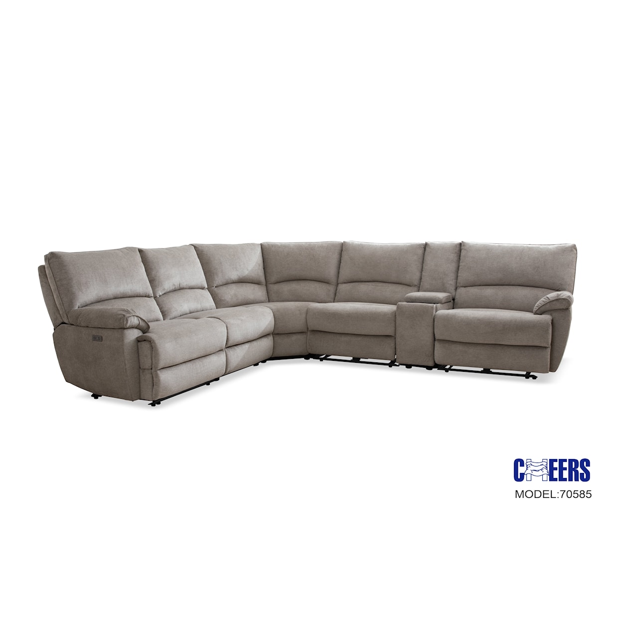 Cheers Kohl 6-PC Power Reclining Sectional