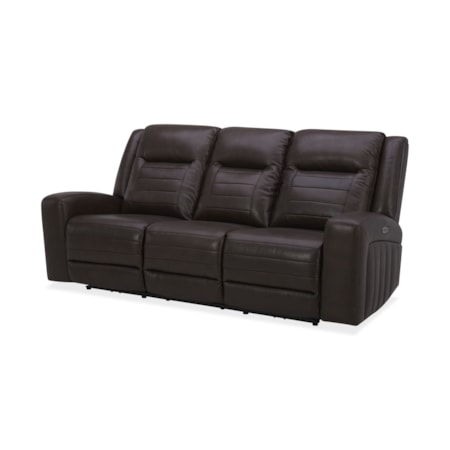 Power Reclining Sofa with Adj Headrest