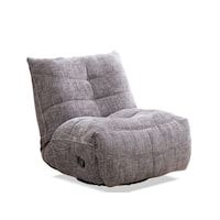 Armless Chaise Swivel Recliner