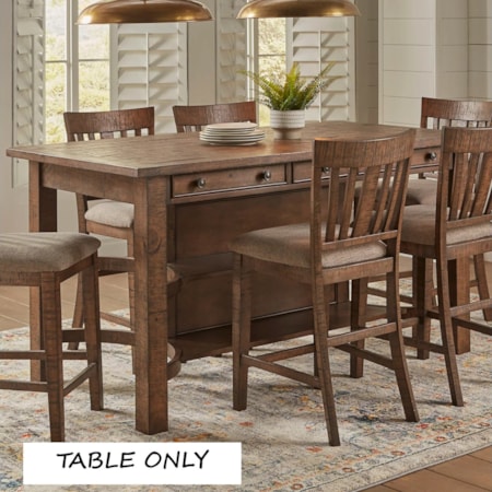 Counter Height Table with 6 Chairs