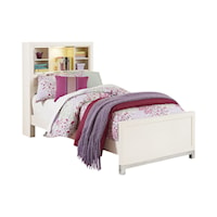Twin Storage Bed with Bookcase Headboard