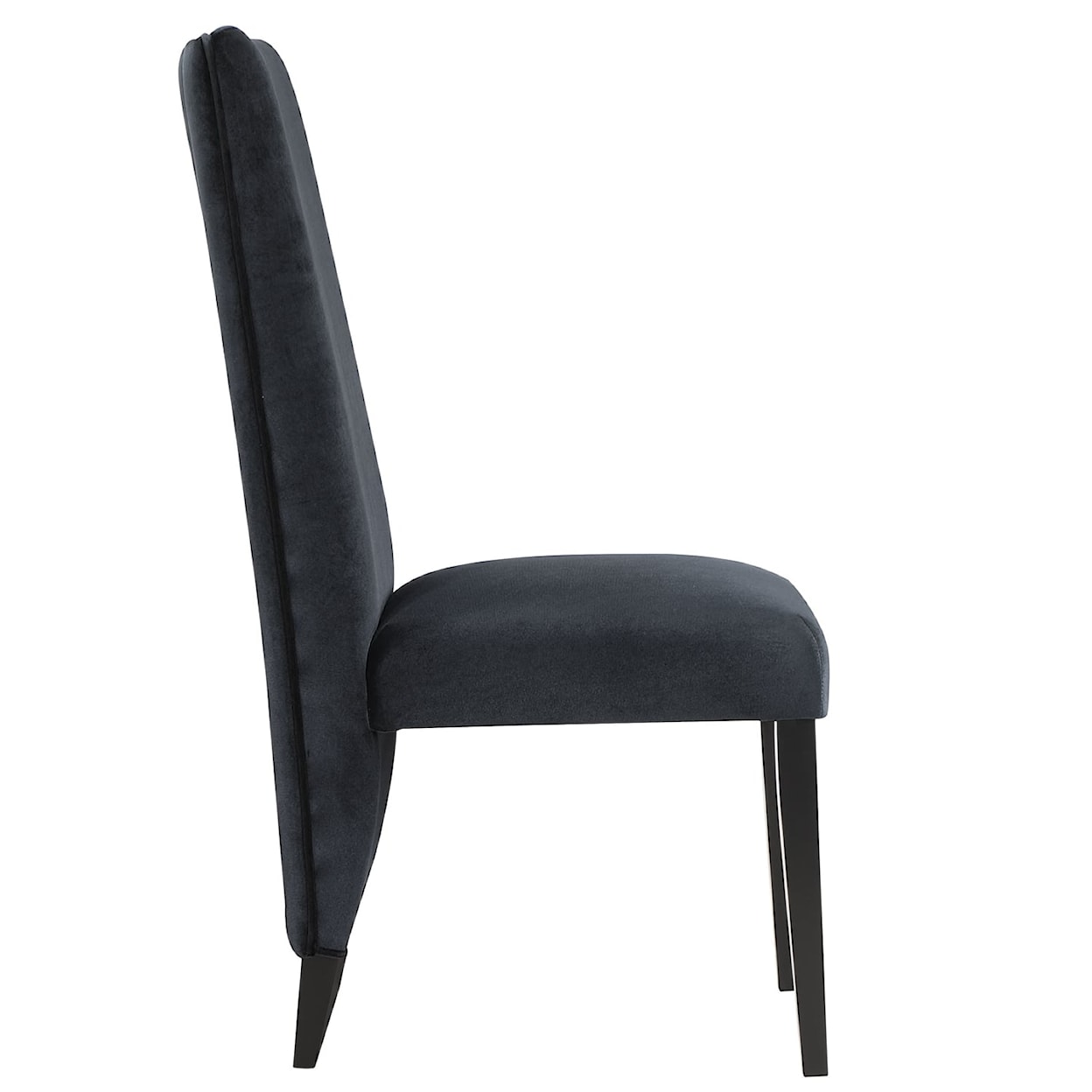 Global Furniture D12DT Black Velvet Dining Chair