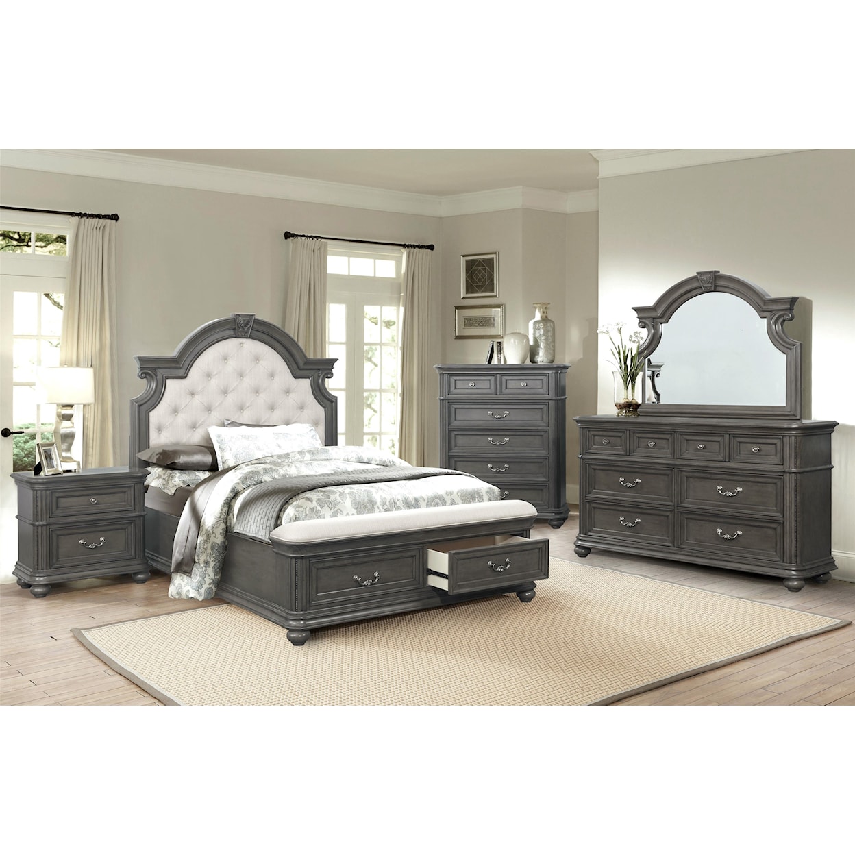 Avalon West Chester Queen 5 Pc Group