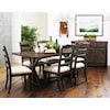 Samuel Lawrence Sawmill Rustic Table and Six Chairs