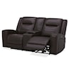 Kuka Home KMT6222 Power Reclining Loveseat with Adj Headrest