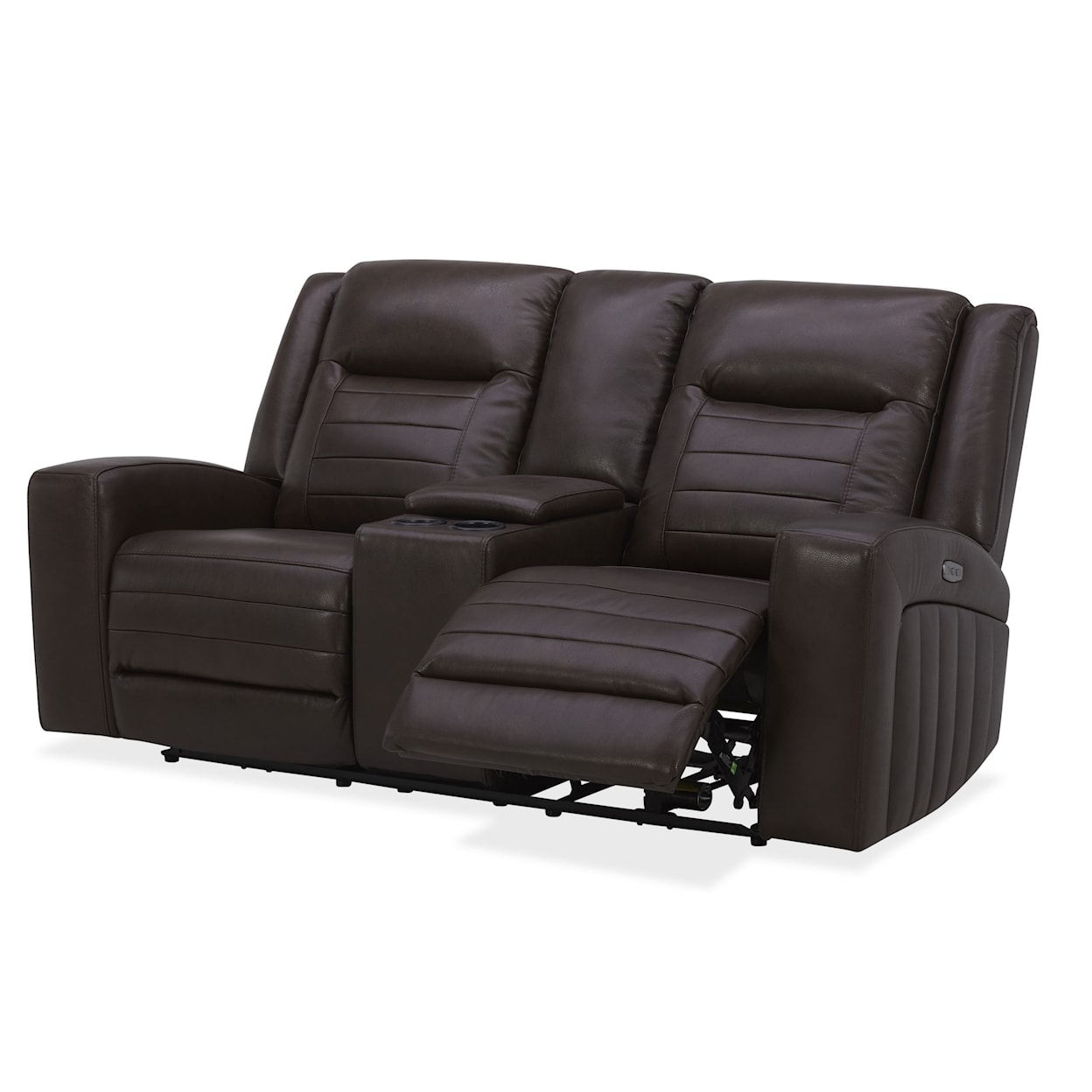 Kuka Home KMT6222 Power Reclining Loveseat with Adj Headrest