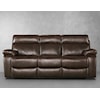 Dealer Brand Abbyson Kempton Leather Reclining Sofa