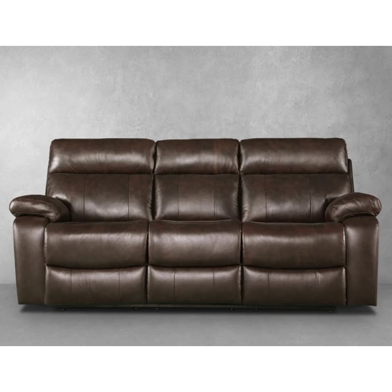 Dealer Brand Abbyson Kempton Leather Reclining Sofa