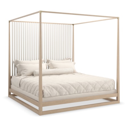 Pinstripe Light Bed - Queen
