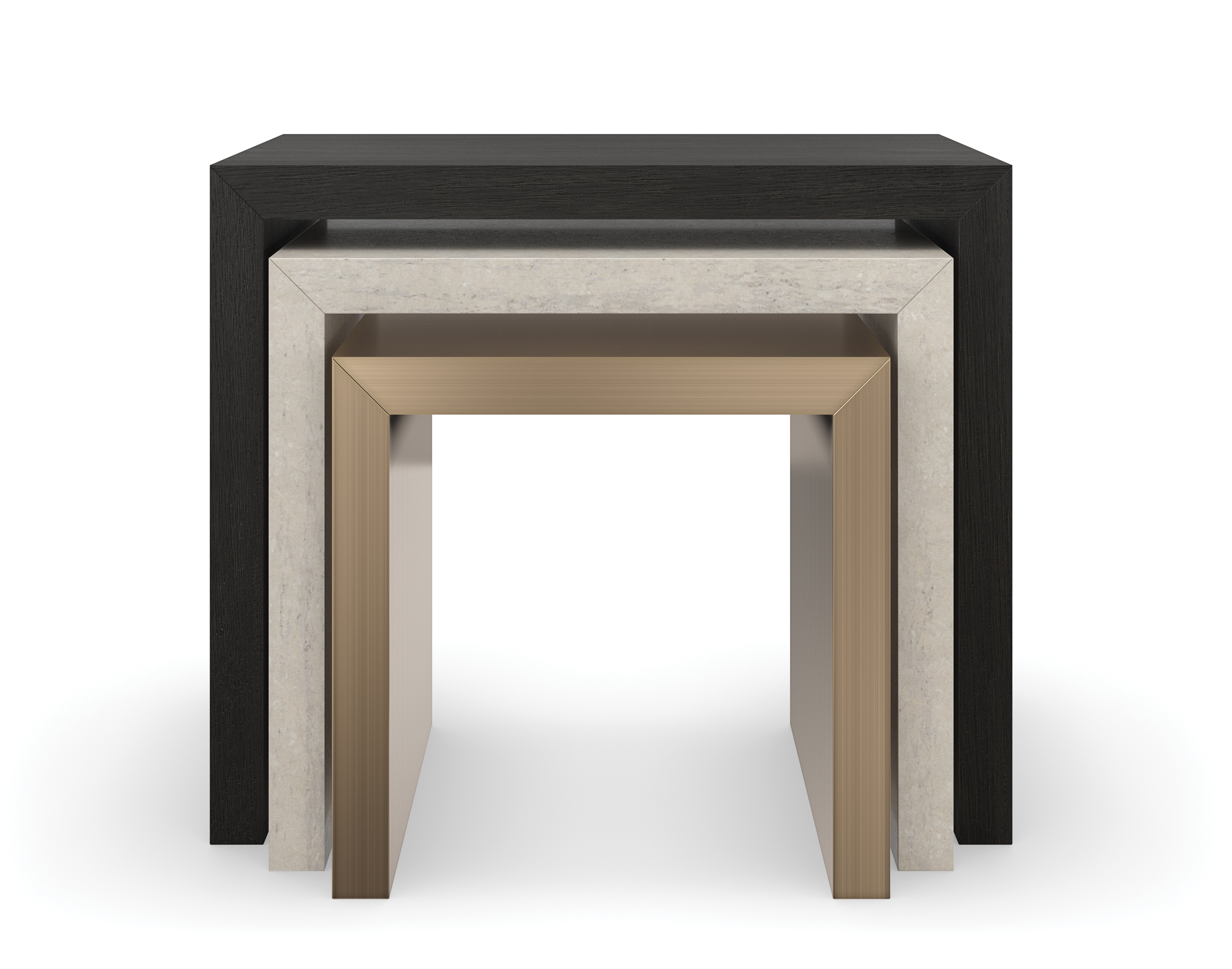 Caracole Modern Principles Contrast Nesting Tables