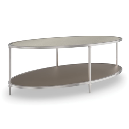 Shimmer Oval Cocktail Table