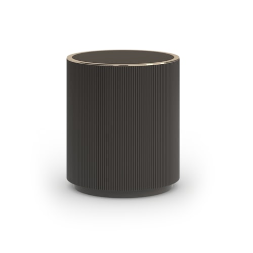 Love Round End Table - Dark Chocolate
