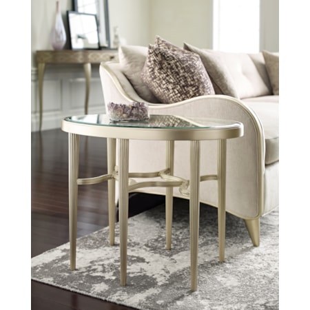 Oval End Table